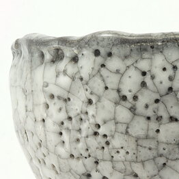 イサク・イサクソン  一点もの  白色のボウル  茶碗  (12cm)  2000年代  #7