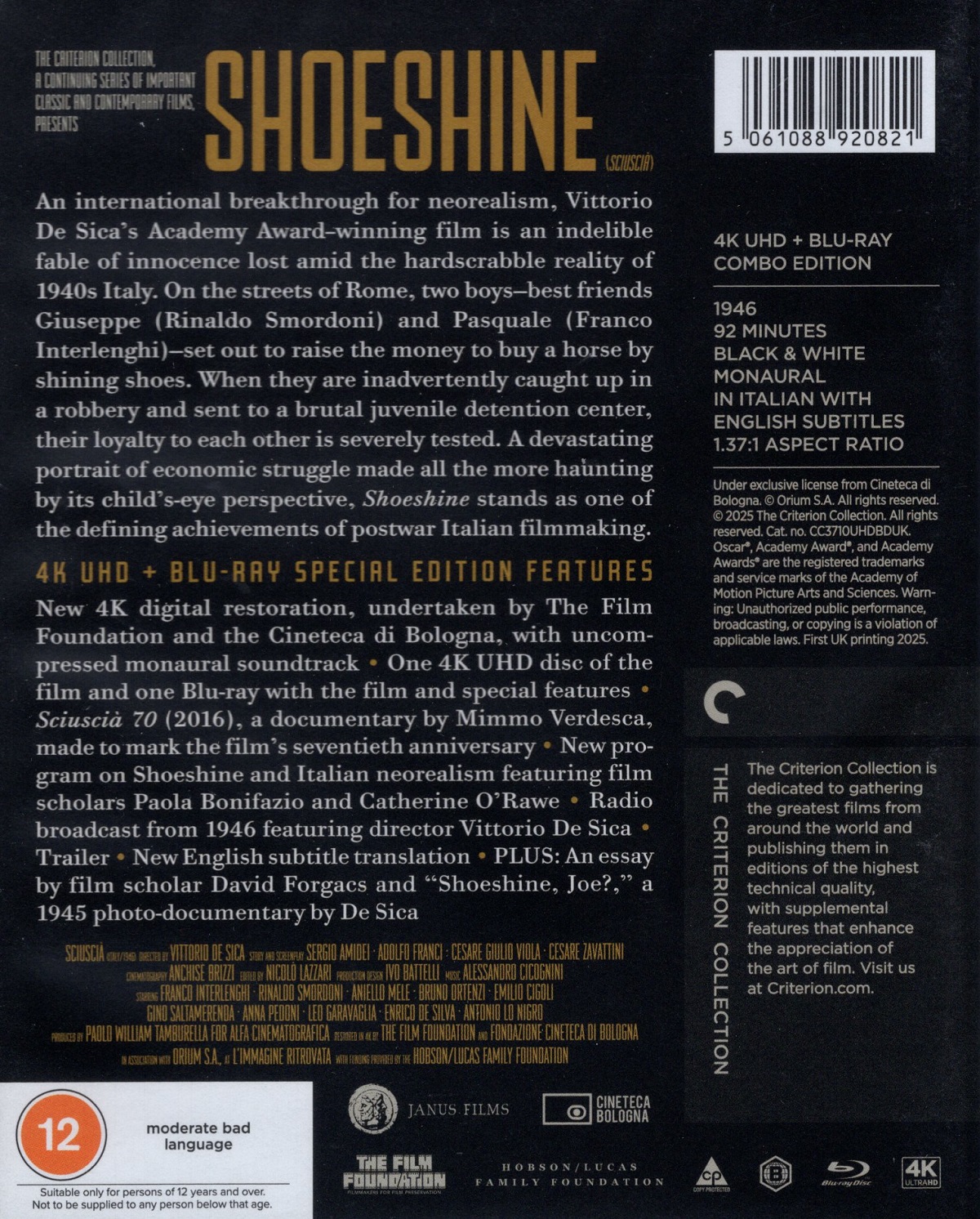 Shoeshine (ej svensk text) (4K Ultra HD + Blu-ray) - 2