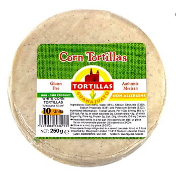 Corn Tortillas Guanajuato 10 units x 15cm (250 g)