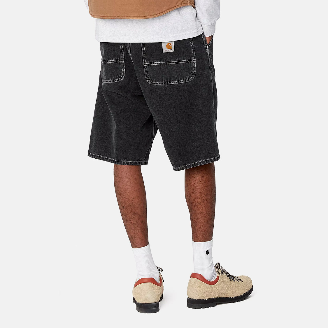 Carhartt WIP - Simple Short Heavy Stone Wash Black - 3
