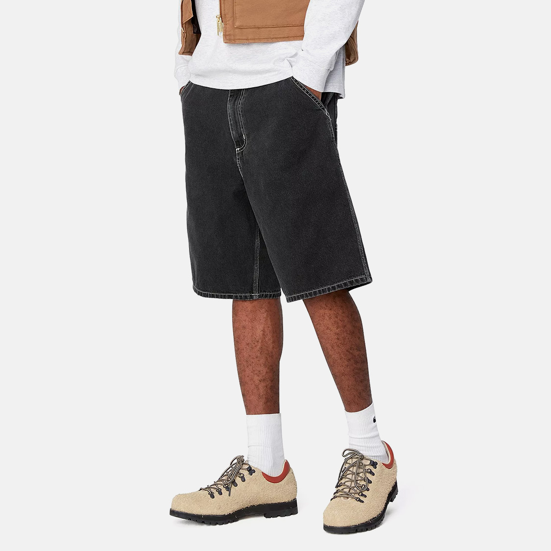Carhartt WIP - Simple Short Heavy Stone Wash Black - 2