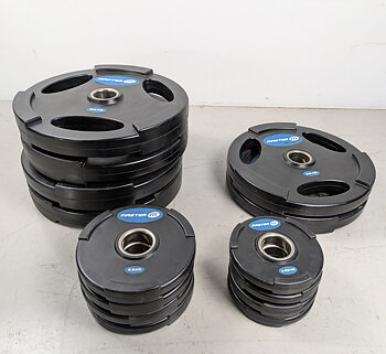 Viktset Master Gummi med handtag Svart 125 kg 