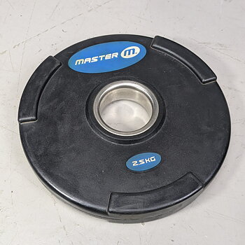 Viktset Master Gummi med handtag Svart 125 kg 