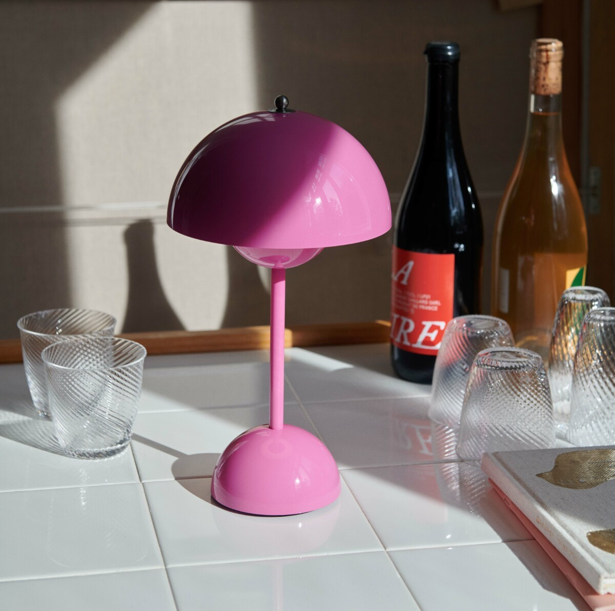 Flowerpot Portabel Bordslampa VP9 - Tangy pink - 3