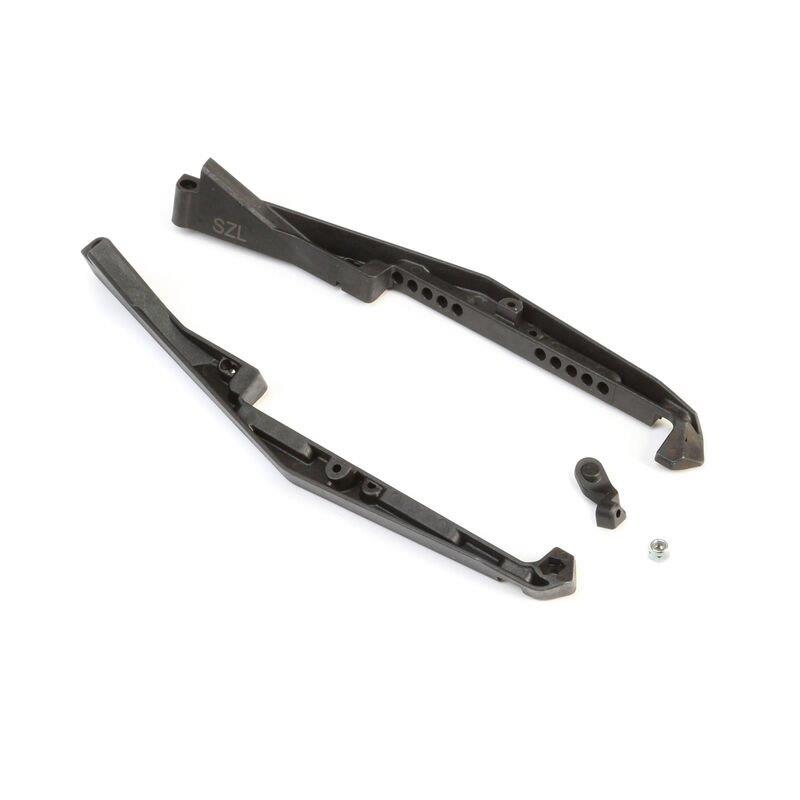 TLR Mud Guard Set Stiffezel with Fan Mount: 22 5.0