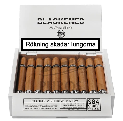 Drew Estate Blackened S84 Shade To Black Toro Cigarrlåda 20-pack