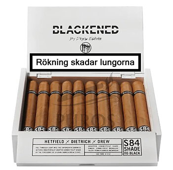 Drew Estate Blackened S84 Shade To Black Toro Cigarrlåda 20-pack