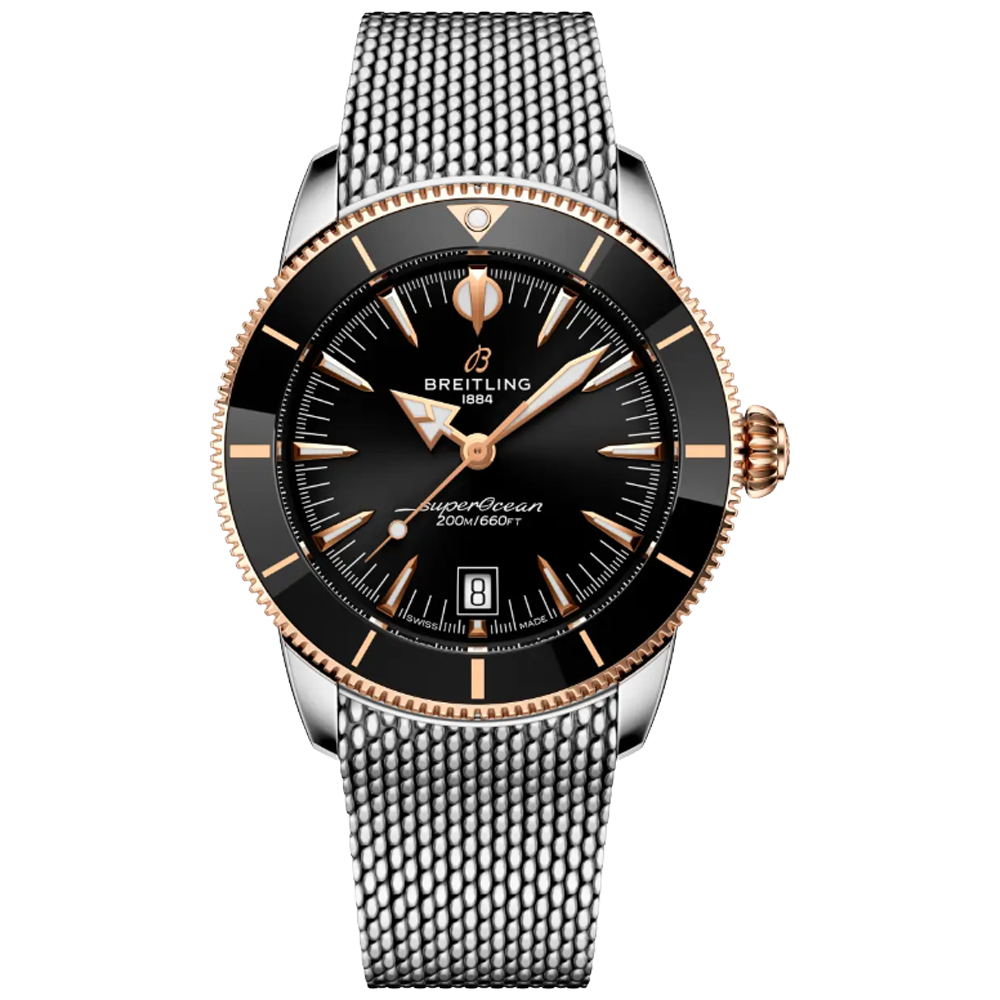 Breitling UB3111241B1A1 Superocean Heritage Automatic B31 42 svart stål och 18 k rött guld