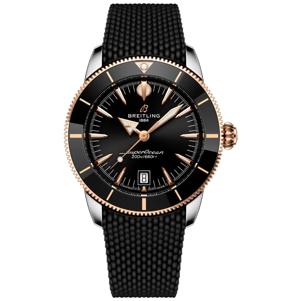 Breitling UB3111241B1S1 Superocean Heritage Automatic B31 42 svart stål och 18 k rött guld