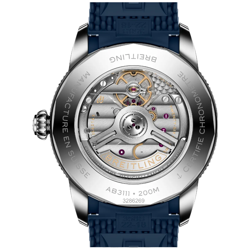 Breitling AB3111161C1S1 Superocean Heritage Automatic B31 42 blå baksida