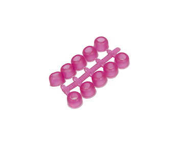 Broddplugger rosa gummi 60 stk