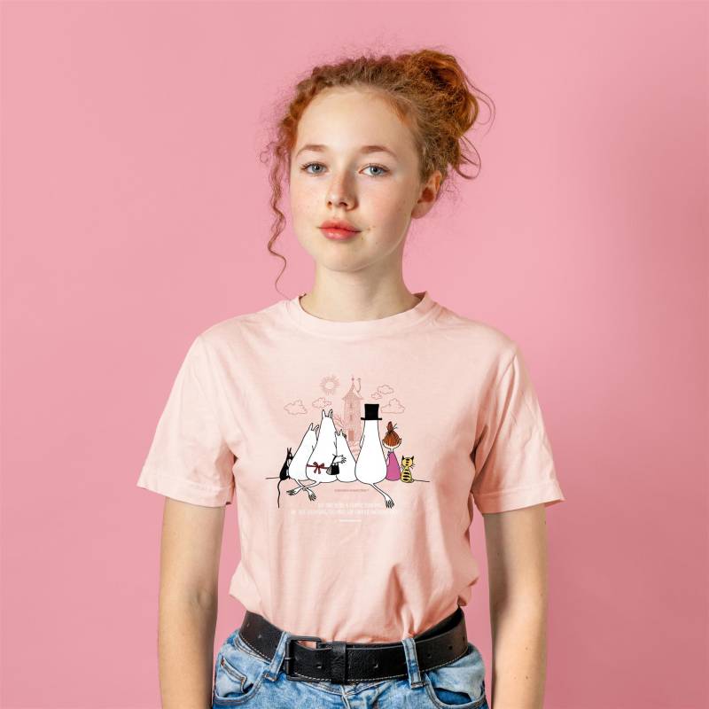 Moomin Quote T-shirt - Moomin 80 - Needs a change - Pink (Adult sizes)