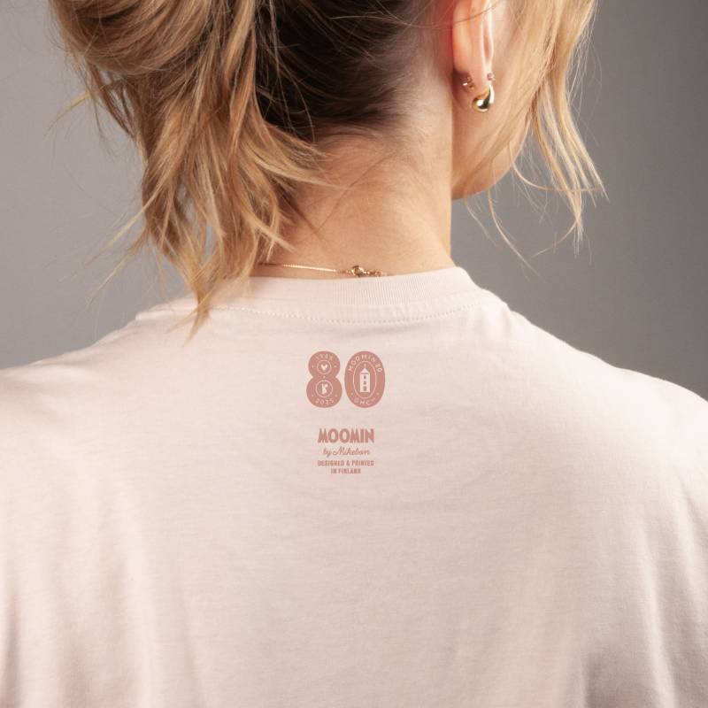 Moomin Quote T-shirt - Moomin 80 - Needs a change - Pink (Adult sizes) - 3