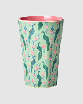 Lattemugg Melamin Rice Peacock Power