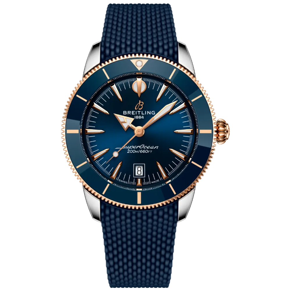 Breitling UB3112161C1S1 Superocean Heritage Automatic B31 44 blå stål och 18 k rött guld