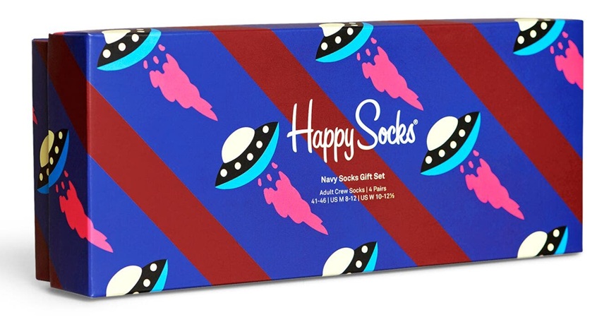 4- Pack Happy Socks Navy Socks Gift Set