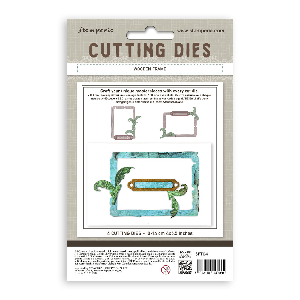 Cutting Dies A6 - Wooden frame  - 2