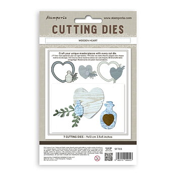 Cutting Dies A6 - Wooden heart