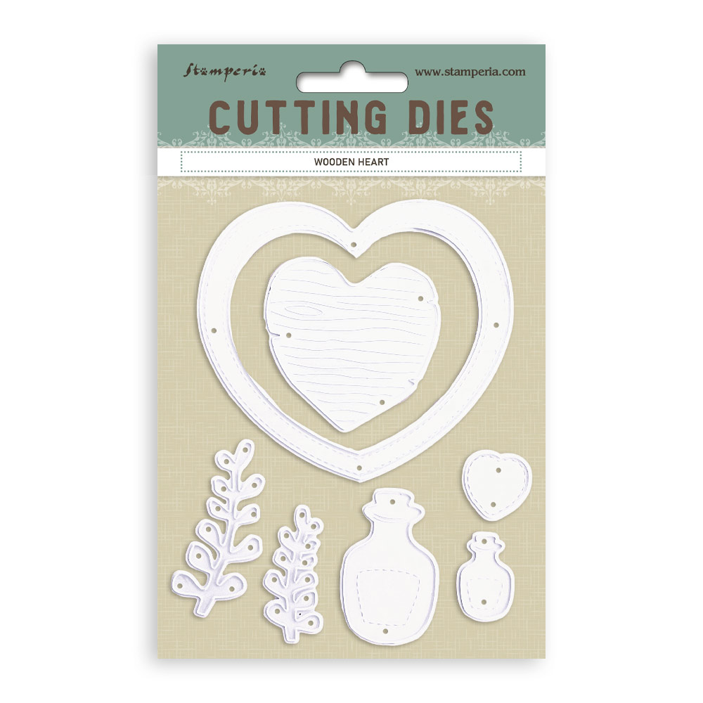 Cutting Dies A6 - Wooden heart
