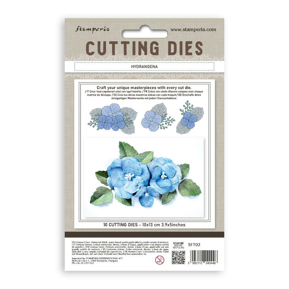 Cutting Dies A6 - Hydrangea  - 2
