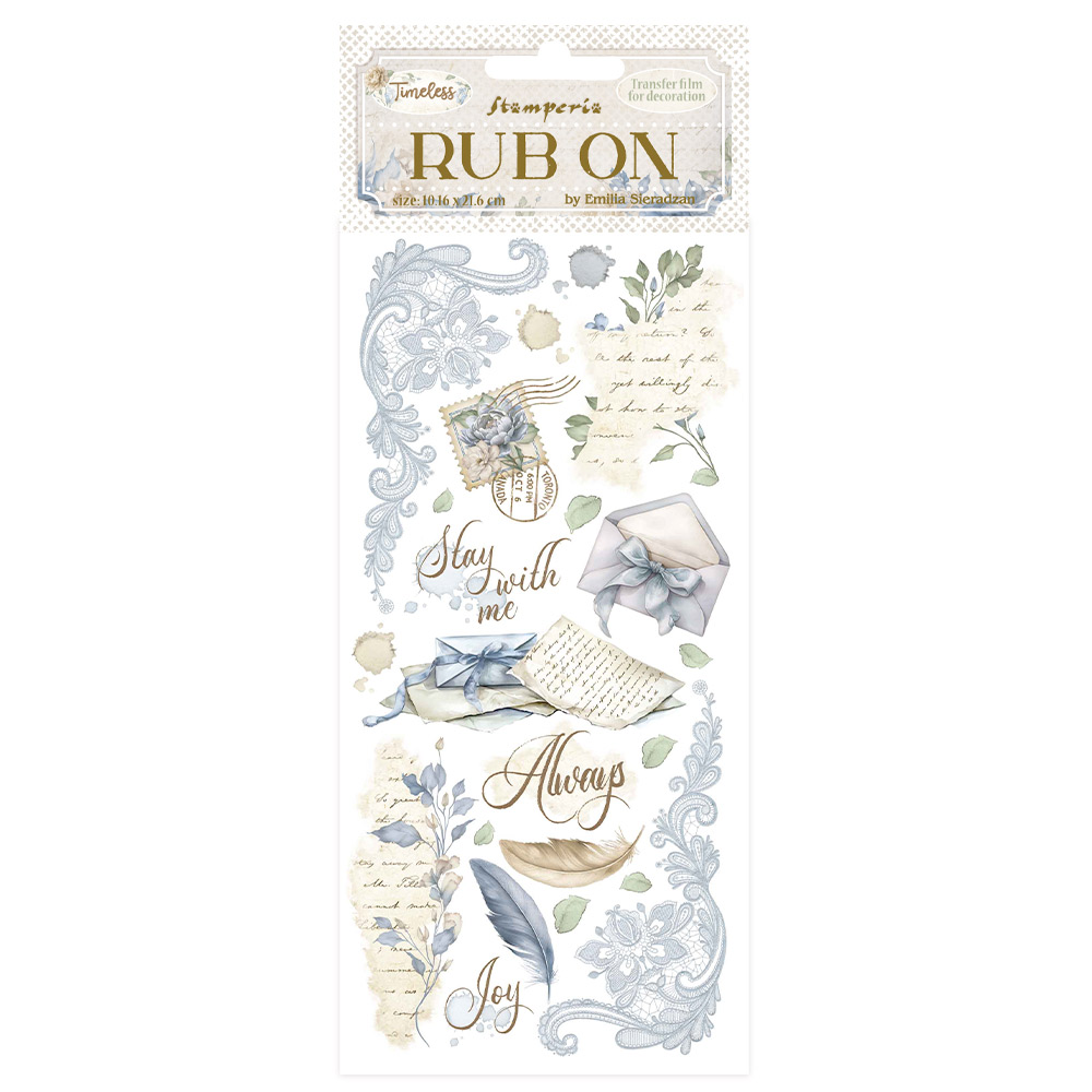 Timeless Rub-On 4x8,5 Inch Letters