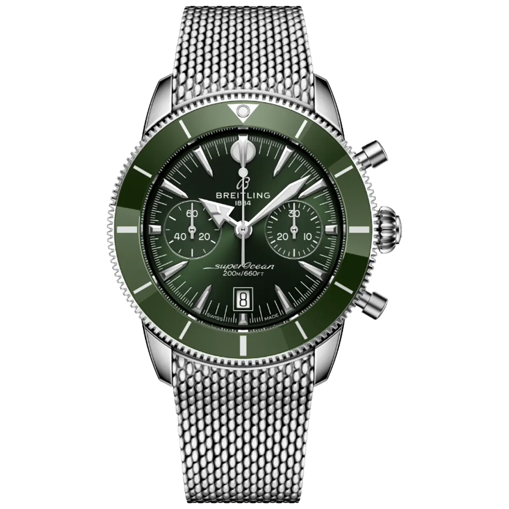 Breitling AB0156361L1A1 Superocean Heritage Automatic B01 Chronograph 42 grön