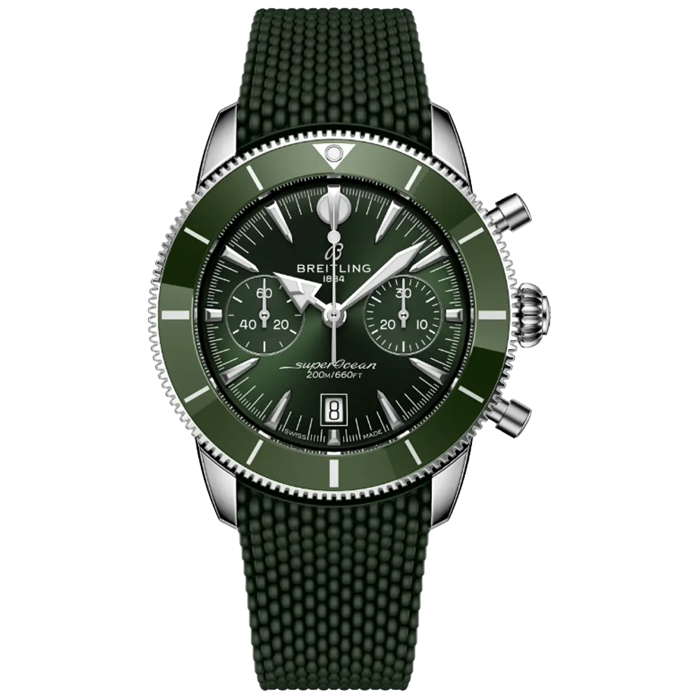 Breitling AB0156361L1S1 Superocean Heritage Automatic B01 Chronograph 42 grön