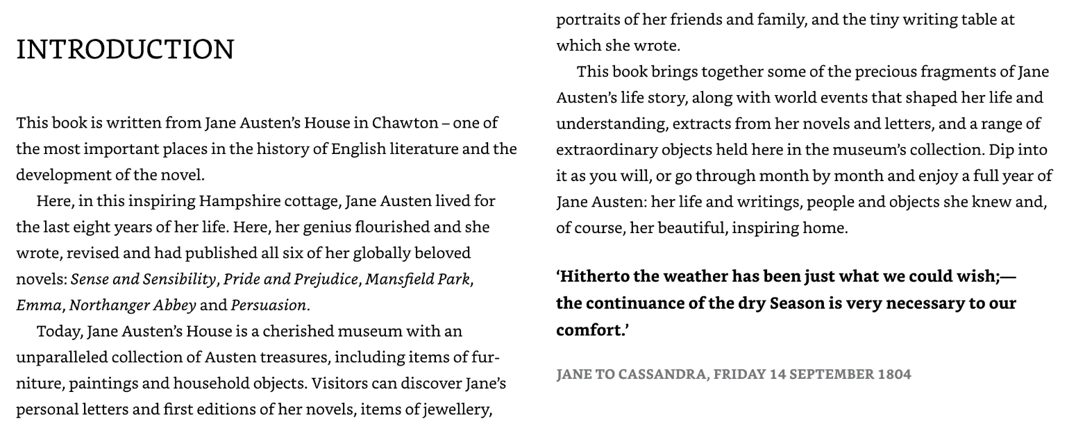 Jane Austen's House curators : A Jane Austen Year - 3