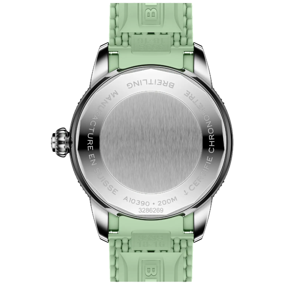 Breitling A10390361L1S1 Superocean Heritage Automatic 36 ljusgrön baksida