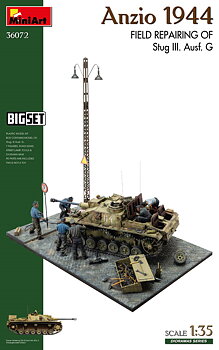 1/35 Anzio 1944. Field Repairing of Stug III. Ausf. G. BIG SET