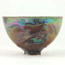 イサク・イサクソン  一点もの  オイリーな結晶釉のボウル  茶碗  (11cm)  2000年代  #8