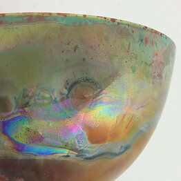 イサク・イサクソン  一点もの  オイリーな結晶釉のボウル  茶碗  (11cm)  2000年代  #8