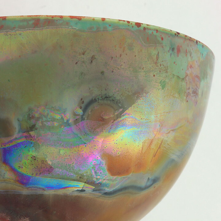 イサク・イサクソン  一点もの  オイリーな結晶釉のボウル  茶碗  (11cm)  2000年代  #8