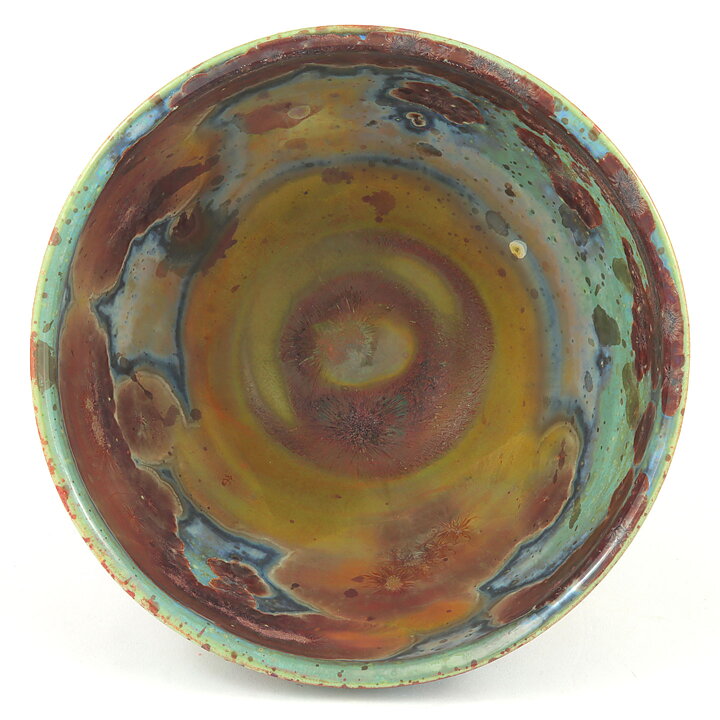 イサク・イサクソン  一点もの  オイリーな結晶釉のボウル  茶碗  (11cm)  2000年代  #8