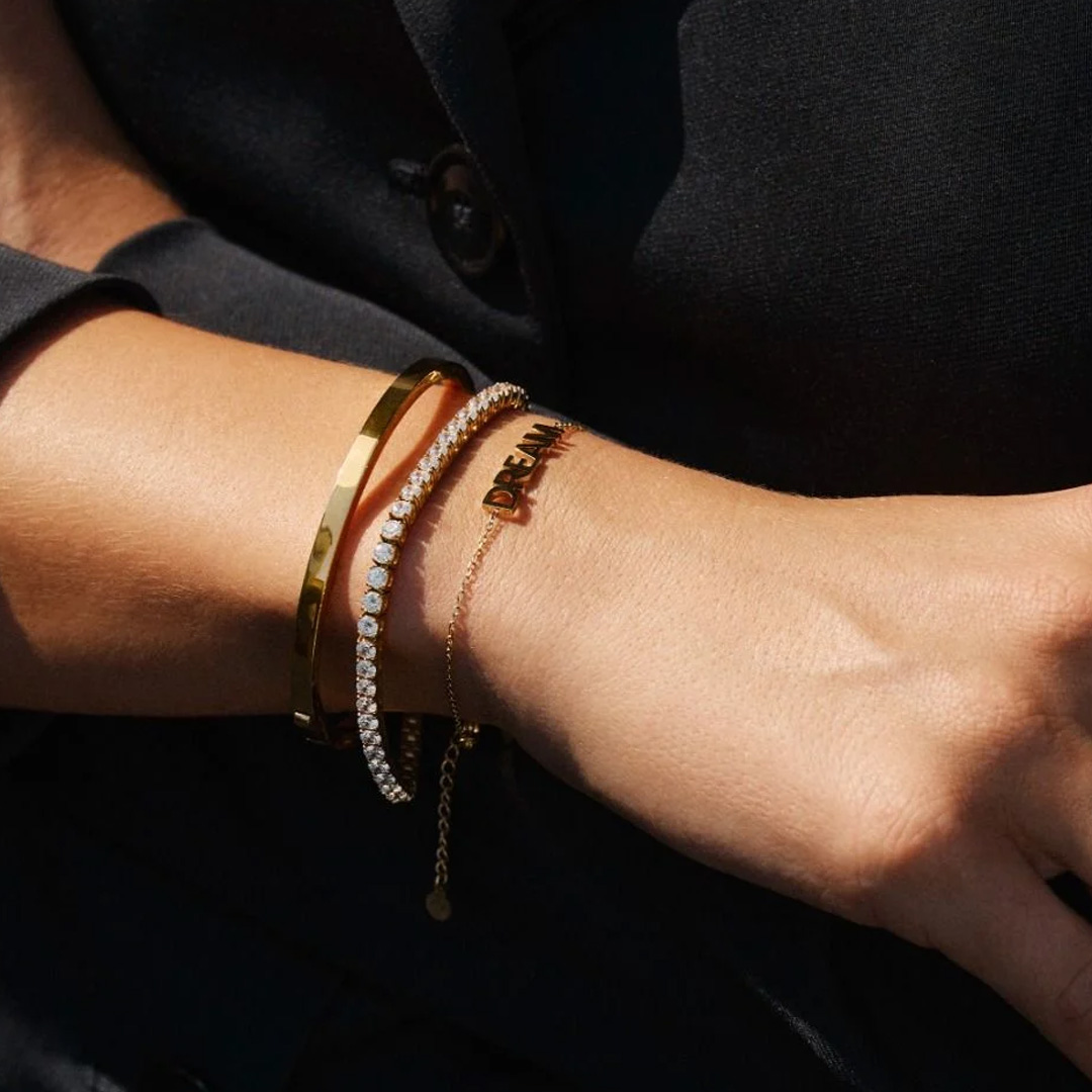 Bud to Rose Armband tennis -guld - 5