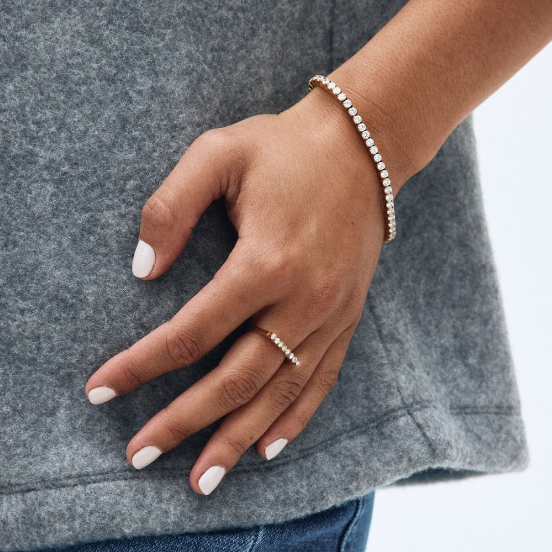 Bud to Rose Armband tennis -guld - 4