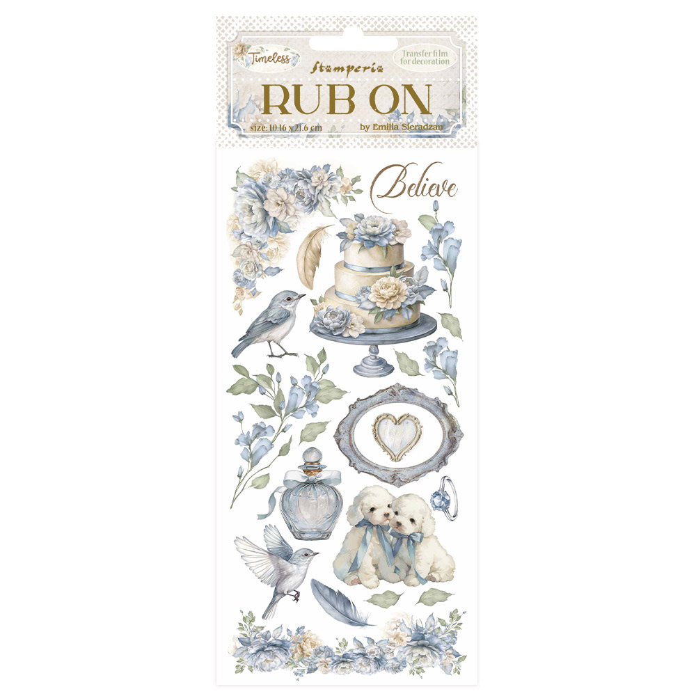 Rub-on cm 10,16x21,6 - Timeless cake 