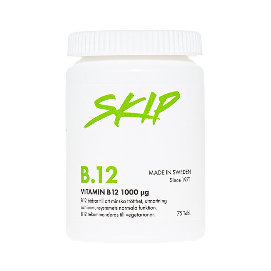 Vitamin B.12 1000mcg 75 tabletter Skip Nutrition