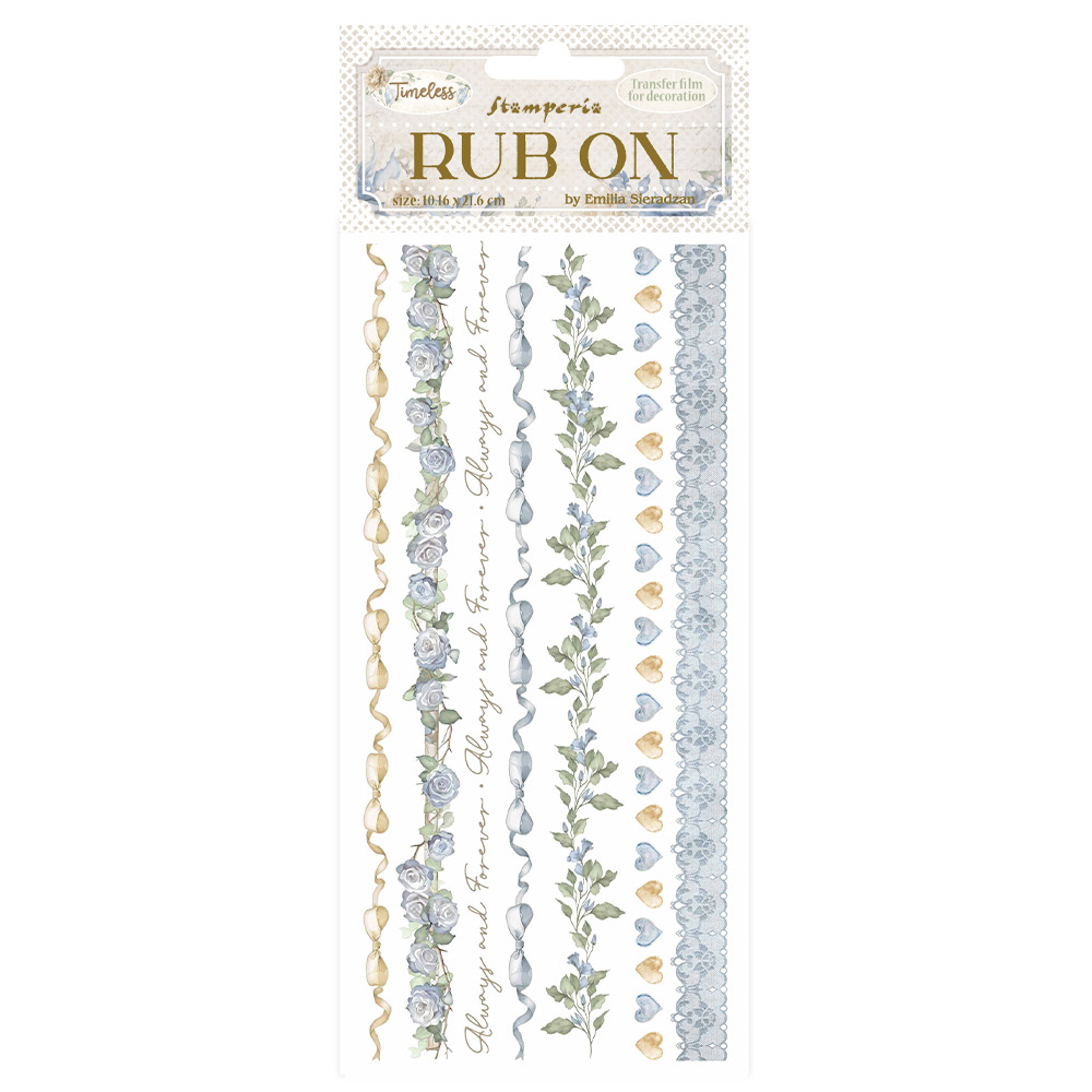 Rub-on cm 10,16x21,6 - Timeless stripes 