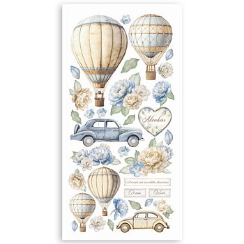Paper cut-outs 2 Double Face - 4 sheets cm. 15x30,5 - Timeless 