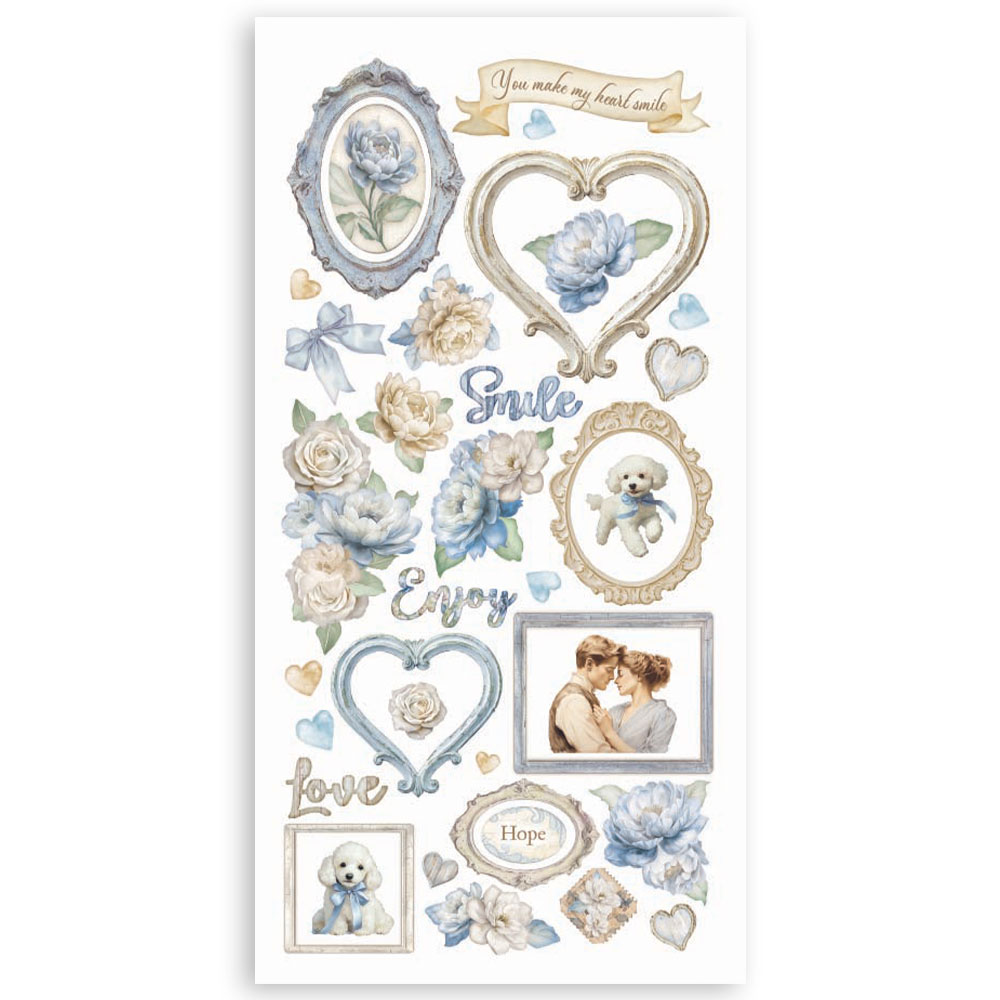 Paper cut-outs 2 Double Face - 4 sheets cm. 15x30,5 - Timeless  - 4