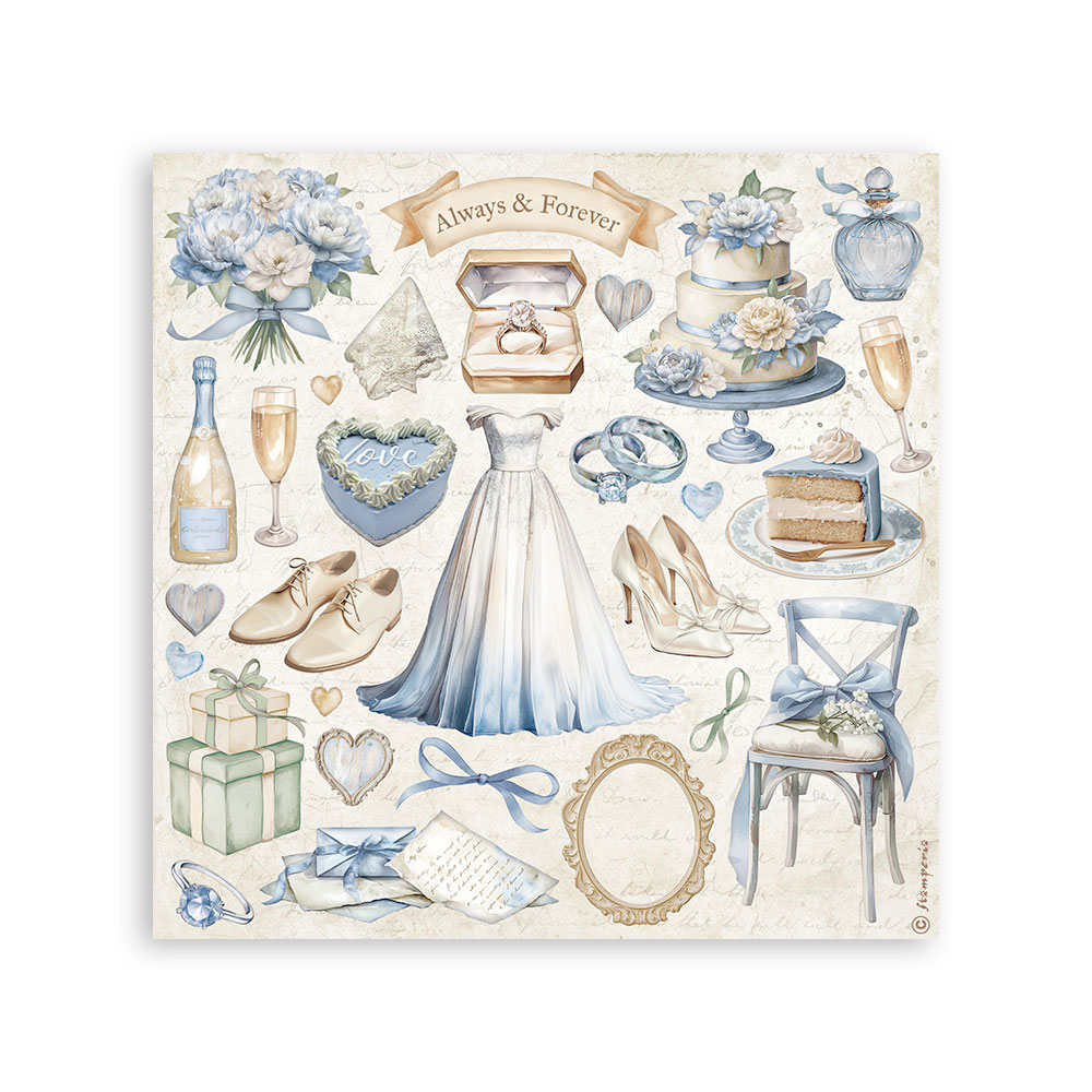 Stickers mm 165x165 4 sheets - Timeless  - 4