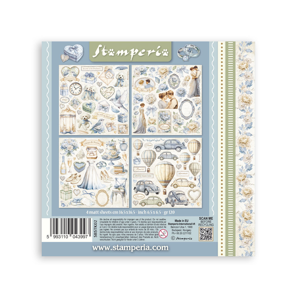 Stickers mm 165x165 4 sheets - Timeless  - 6