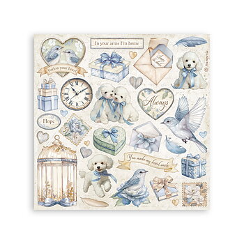 Stickers mm 165x165 4 sheets - Timeless 