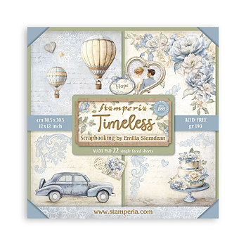 Timeless 12x12 Inch Paper Pack Maxi (Single Face) 