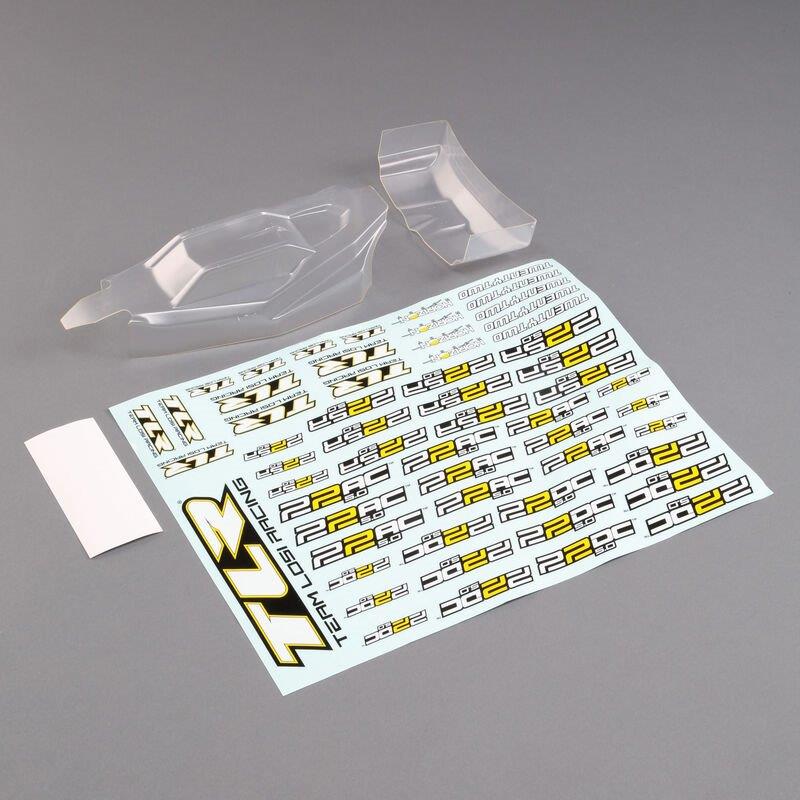 TLR Lightweight Body & Wing, Clear: 22 5.0