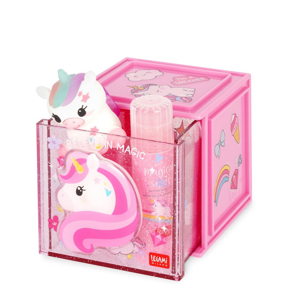 Cutie Cube, Stationery box, Unicorn - 3