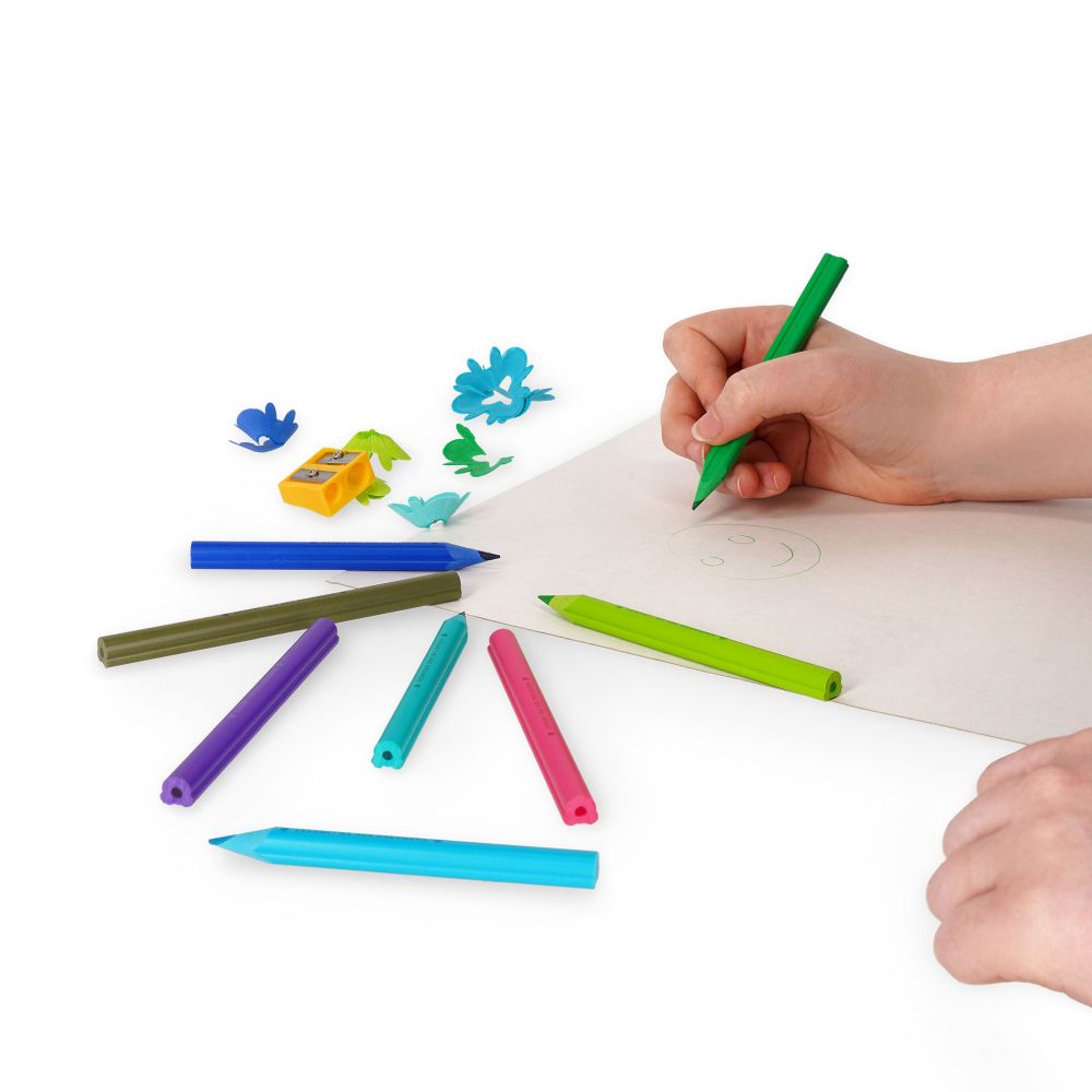 Teddy Friends Colouring pencils, sæt med 24 blyanter + blyantspidser - 6