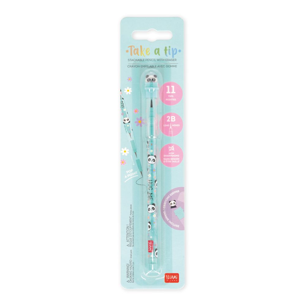 Take a tip, Stackable pencil, Panda - 7