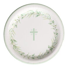 Paper Plates Cross 23cm 8pcs